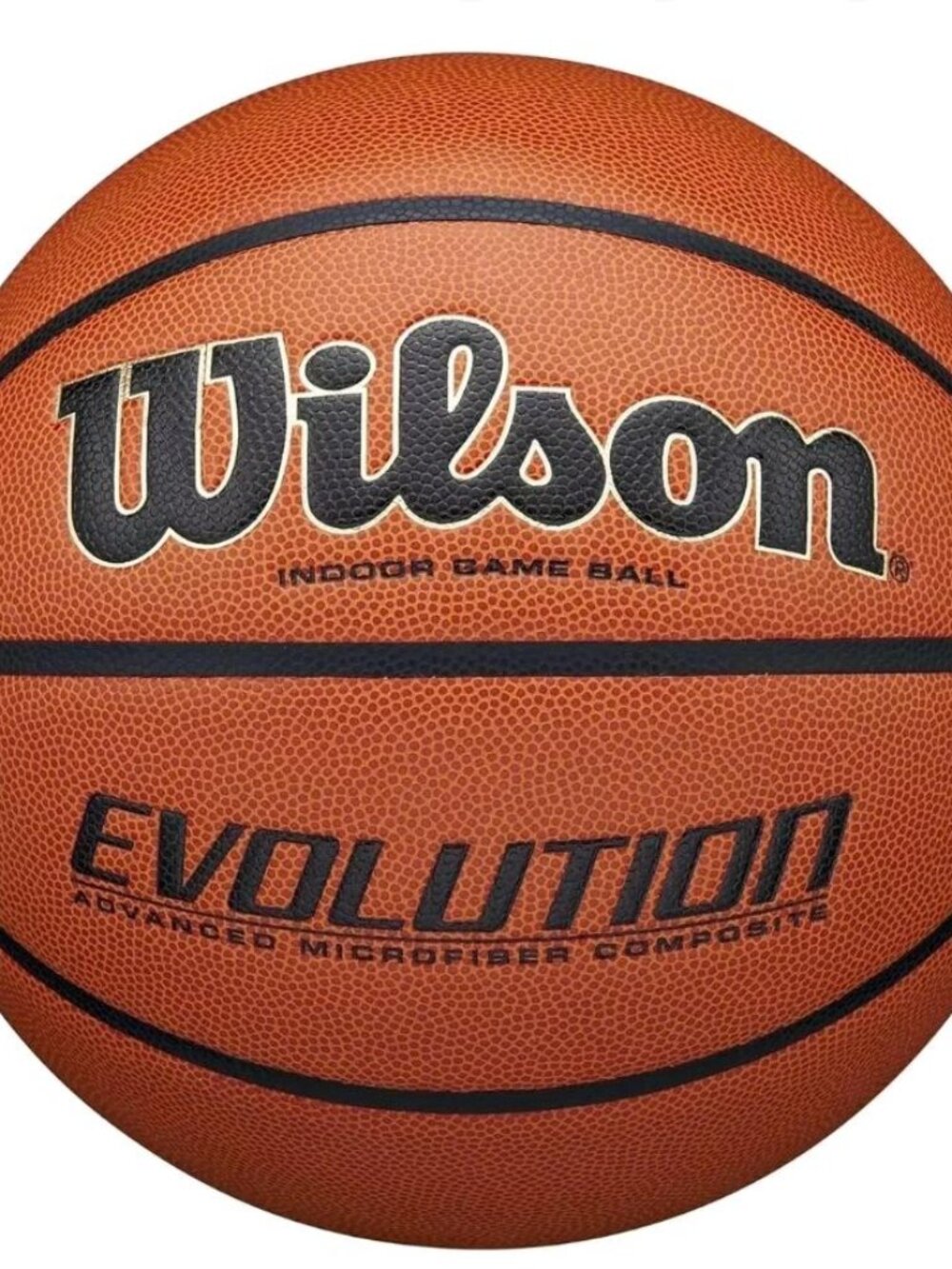 Title: Wilson Evolution Indoor Game Basketball – Official Size